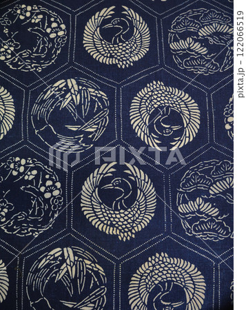 藍染の生地 122066519