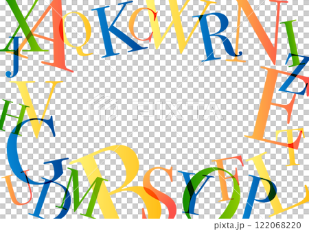 アルファベットの背景デザイン アルファベットの背景デザイン 122068220