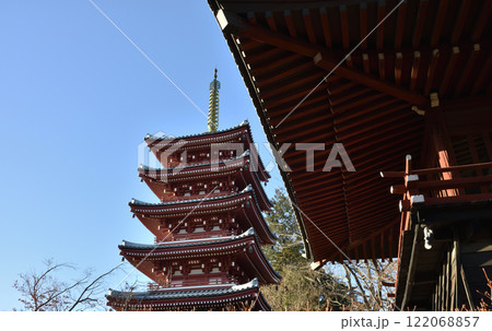 本土寺　五重塔と鐘楼(千葉県松戸市) 122068857