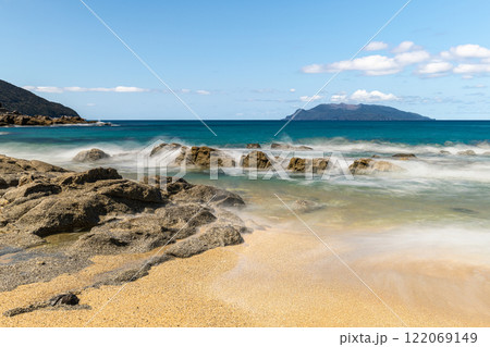 屋久島最大の海亀産卵地　永田いなか浜(秋 122069149