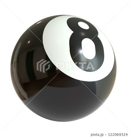 Eight Ball for Game or Hobby concept 3d rendering. 122069324