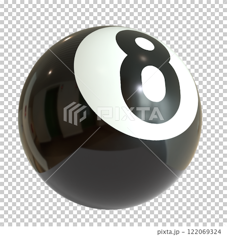 Eight Ball for Game or Hobby concept 3d rendering. 122069324