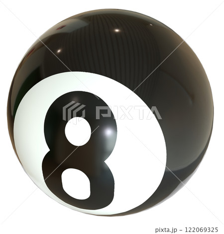 Eight Ball for Game or Hobby concept 3d rendering. 122069325