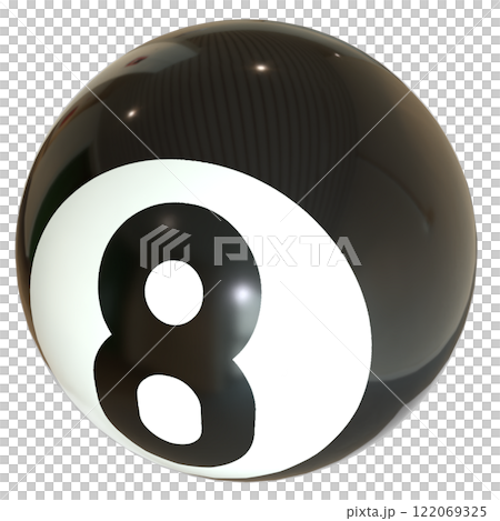 Eight Ball for Game or Hobby concept 3d rendering. 122069325