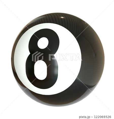 Eight Ball for Game or Hobby concept 3d rendering. 122069326