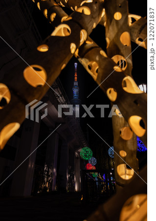 スカイツリーの見える夜景 スカイツリーの見える夜景 122071837