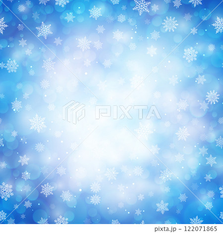 Magic winter glitter background with snowflakes Magic winter glitter background with snowflakes 122071865