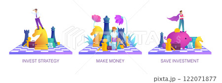 Save investment strategy concept set 122071877