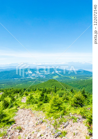夏の四阿山・根子岳登山(中尾根コース:北アルプス方面の眺め) 夏の四阿山・根子岳登山(中尾根コース:北アルプス方面の眺め) 122072540