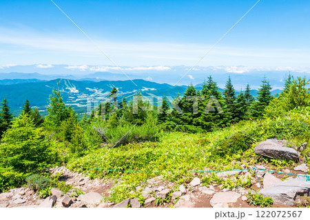 夏の四阿山・根子岳登山(中尾根コース:北アルプス方面の眺め) 夏の四阿山・根子岳登山(中尾根コース:北アルプス方面の眺め) 122072567