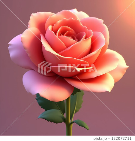 優雅なひととき:バラのイラスト 優雅なひととき:バラのイラスト 122072711