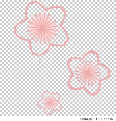 粉紅色簡單櫻花插畫 粉紅色簡單櫻花插畫 122072730