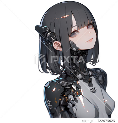 サイボーグ美少女のアニメイラスト 122073023