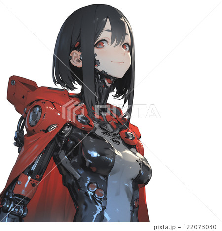 サイボーグ美少女のアニメイラスト 122073030