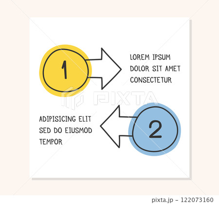 Hand Drawn Infographic Template with 2 Options 122073160