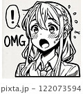 驚いた女の子（OMG_オーマイガー) 122073594