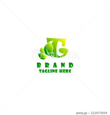 T letter eco logo, volume icon logo vector 122073934