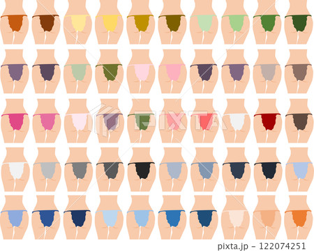 レディース下着のイラストセット 122074251