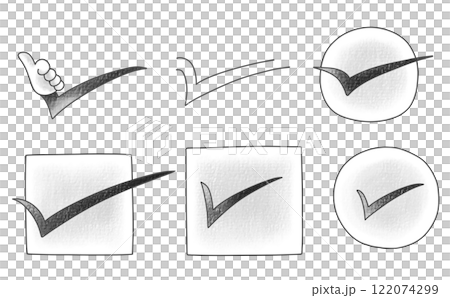 寬鬆簡單的複選標記設定 2 模擬風格 122074299