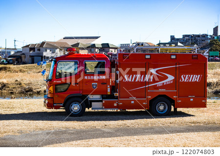 狭山市消防出初式 消防ポンプ車 狭山市消防出初式 消防ポンプ車 122074803