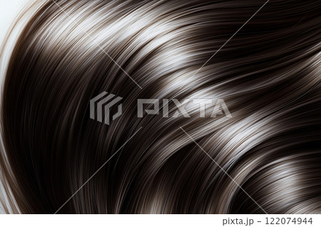 健康的な女性の黒髪 健康的な女性の黒髪 122074944