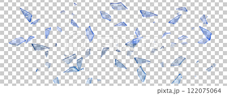 3d illustration of glass shards flying on white background 3d illustration of glass shards flying on white background 122075064