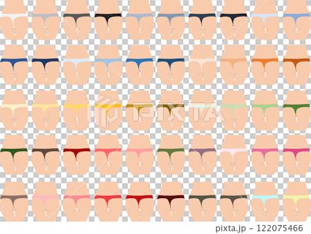 Underwear illustration set Underwear illustration set 122075466