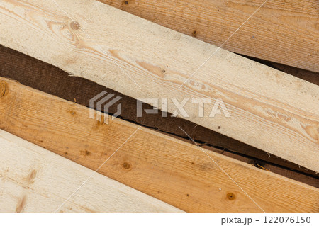 New boards of pine wood, background photography New boards of pine wood, background photography 122076150