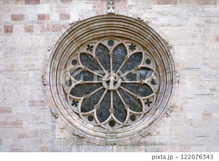 Rose window of Trento cathedral Rose window of Trento cathedral 122076343