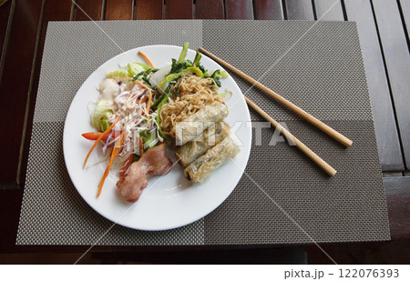 Vietnamese breakfast on a plate Vietnamese breakfast on a plate 122076393