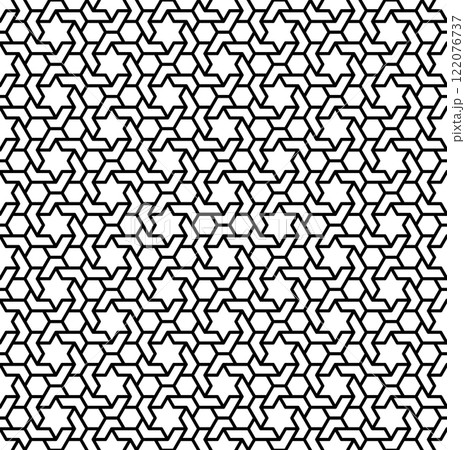 Seamless arabic geometric ornament in brown color. Seamless arabic geometric ornament in brown color. 122076737