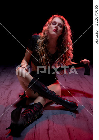 A Dramatic and Fashionable Portrait Captured in an Edgy and Bold Artistic Style and Technique A Dramatic and Fashionable Portrait Captured in an Edgy and Bold Artistic Style and Technique 122077065