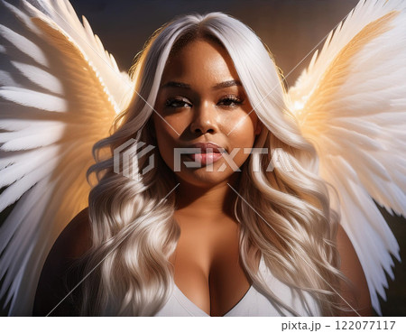 Angel woman with wings 122077117