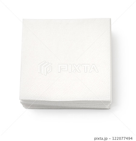 Blank paper napkin Blank paper napkin 122077494