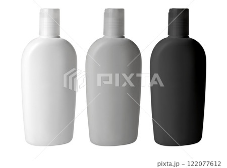 Three cosmrtic bottles Three cosmrtic bottles 122077612