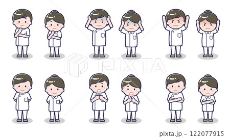 ナースの男女 05 122077915