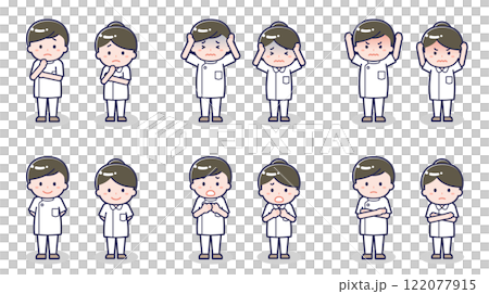 ナースの男女 05 122077915