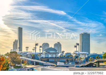 東京都江東区の都市風景 有明駅 東京都虹の下水道館 東京都江東区の都市風景 有明駅 東京都虹の下水道館 122077982
