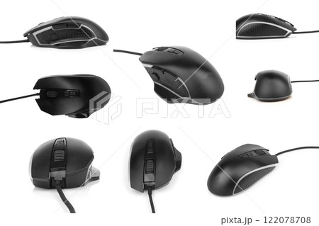 mouse gamer isolated on white background mouse gamer isolated on white background 122078708