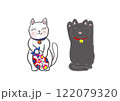 いい事いっぱい誘う猫　可愛い招きネコ　猫部　招き猫　シンボル 122079320