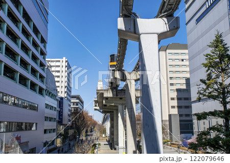 立川市　多摩市モノレール線　北立川駅からの眺め 122079646