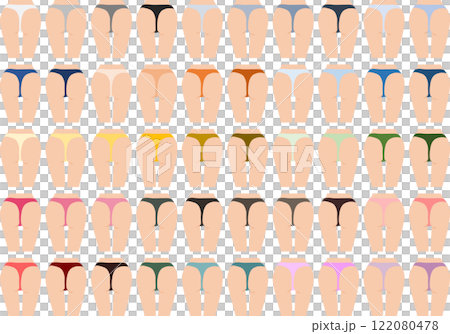 下着のイラストセット 122080478