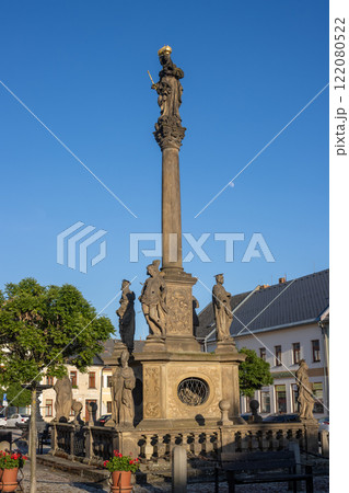 Plague column from 18.century, Mohelnice, Czechia 122080522