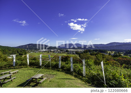 関ケ原 笹尾山石田三成陣地から関ケ原全景を望む 岐阜県関ケ原町 関ケ原 笹尾山石田三成陣地から関ケ原全景を望む 岐阜県関ケ原町 122080666