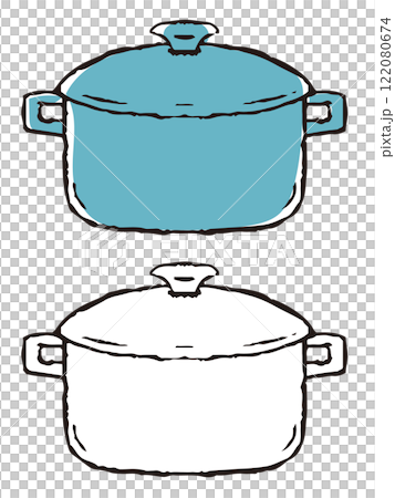 Pen-drawn style hotpot 122080674