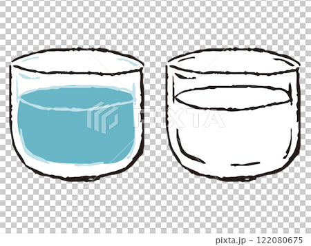 Glass with Feng Shui drawn by pen Glass with Feng Shui drawn by pen 122080675