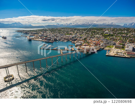 Bridge of city Tromso, Norway Bridge of city Tromso, Norway 122080698