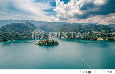 Slovenia - resort Lake Bled. 122080706