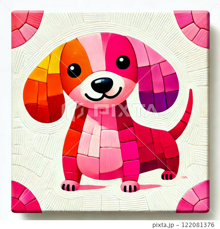 かわいい犬のイラスト 122081376