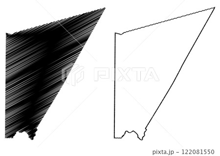 Carleton County (Canada, New Brunswick Province, North America) map vector illustration, scribble sketch Carleton map 122081550